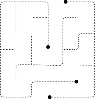 Dotted Maze Illustration